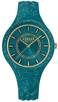 Versus by Versace VSPOQ0318 Fire Island Green Dial Silicone 